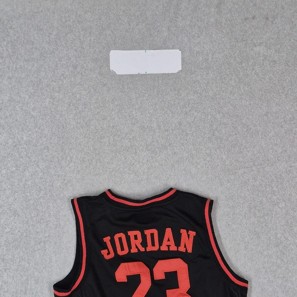 Jordan Boys Jersey M Black Air Jordan #23 Basketball Logo Mesh Sleeveless